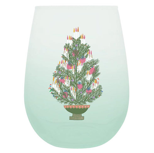 VINTAGE TREE WINE GLASS