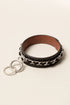 FAUX LEATHER UPCYCLED CHAIN KEYCHAIN
