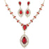 CLUSTER TEARDROP PENDANT NECKLACE SET