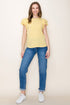 AMY RUFFLE SLEEVE TOP