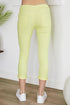 LEMON DRAWSTRING CRINKLE PANT
