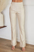 FAUX LEATHER DRESS PANT