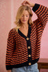 CHUNKY KNIT BUTTON CARDIGAN