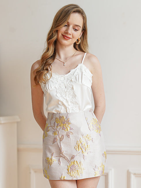 LOUISE EMBROIDERY SKIRT