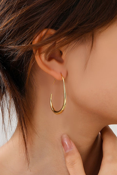 18K DIP ELEGANT HOOPS