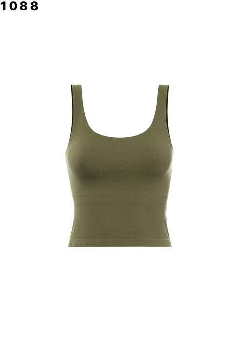 SCOOPNECK SKINNY CROP TANK