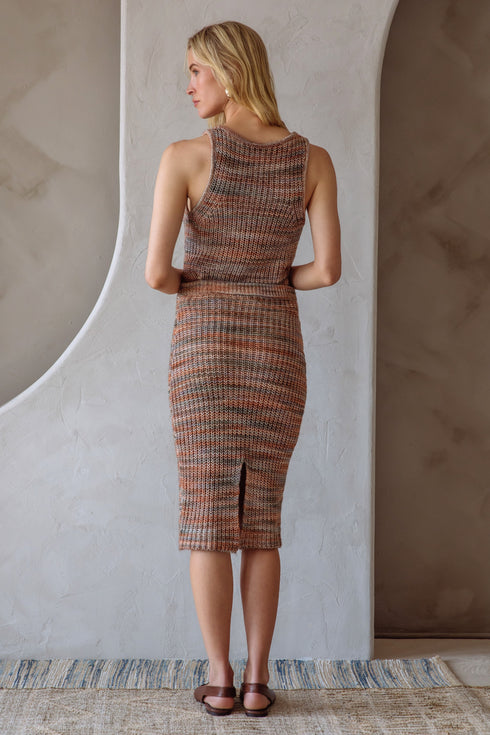AUTUMN GOLD KNIT SKIRT