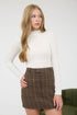 FLORAL JACQUARD MOCK TOP