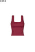 SQUARE NECK CROP RIB TANK
