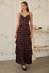 PLAID TIERED MAXI DRESS