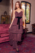 PLAID TIERED MAXI DRESS