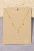 GOLD DIPPED CZ HEART NECKLACE