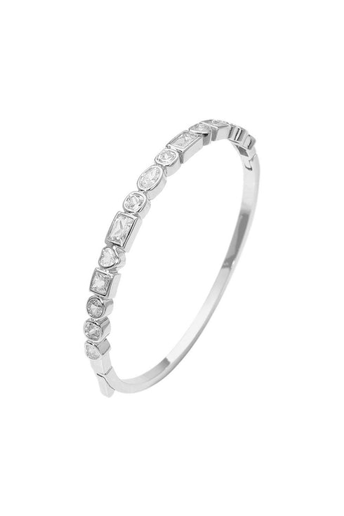 14K GOLD PLATED BEZEL AROUND BANGLE