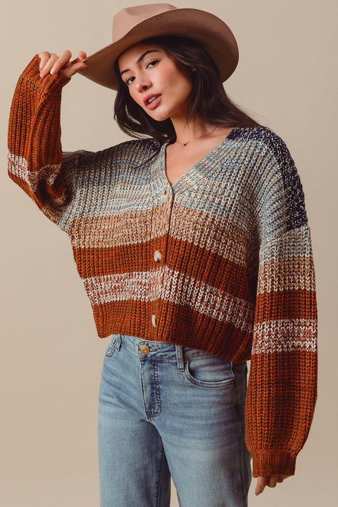 HARLOW STRIPE CARDIGAN