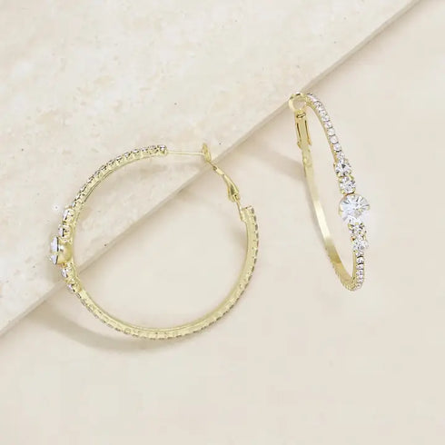 LUXE HOLLYWOOD HOOP EARRINGS