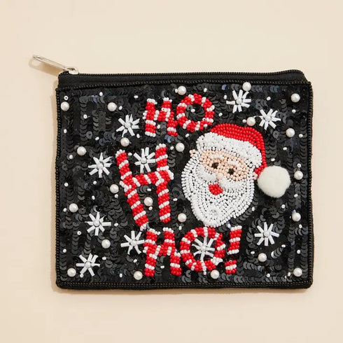 BEADED COIN POUCH
