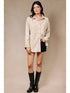 FAUX SUEDE SHACKET