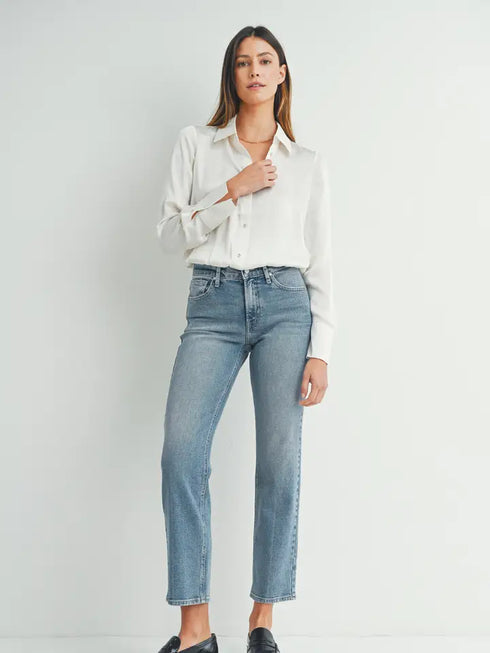 CLEAN MID RISE JEAN