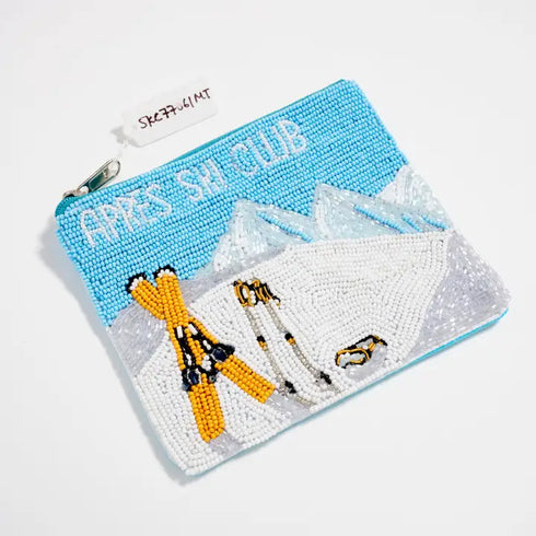 BEADED COIN POUCH