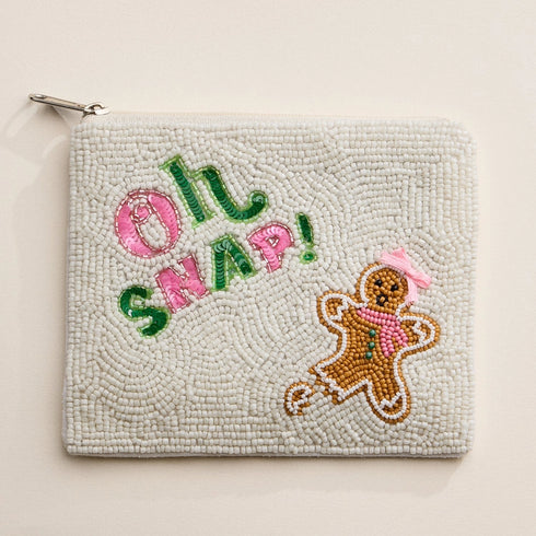 BEADED COIN POUCH