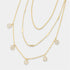 TRIPLE LAYER CZ NECKLACE