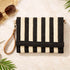 STRIPED WOVEN SUMMER CLUTCH