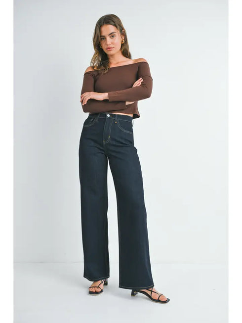 CLASSIC RELAXED WIDE LEG DENIM