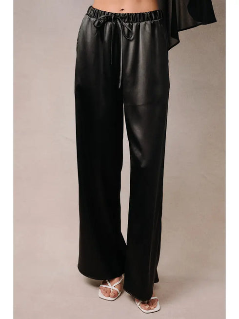HIGH WAIST SATIN PANT