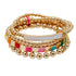 GOLD ENAMEL TILE BRACELETS