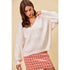 FESTIVE FROST V NECK SWEATER