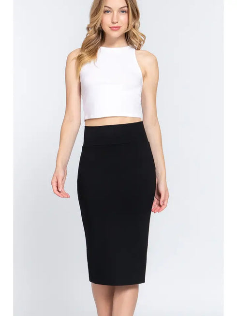 PONTE HIGH WAIST SKIRT