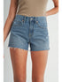 HIGH RISE FRAYED SHORT